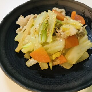 【354kcal】白菜と豚肉の自家製オイスター炒め